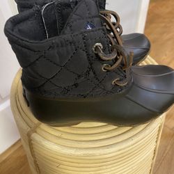 Sperry Girls -Child Saltwater Boots Size 10