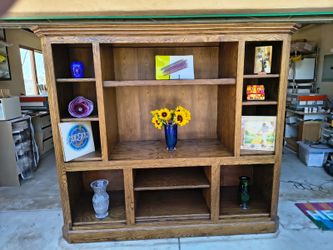 Handmade Ash Wood Entertainment Unit