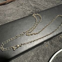 14 Kt Gold Chain. Can Select Real Gokd Or Sikver Chsrms