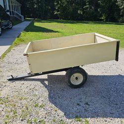 Agri 17 Cubic Foot Heavy Duty 1200lb Capacity Steel Tilt Bed Garden/Dump Cart Trailer *Pick-up in Great Bridge*