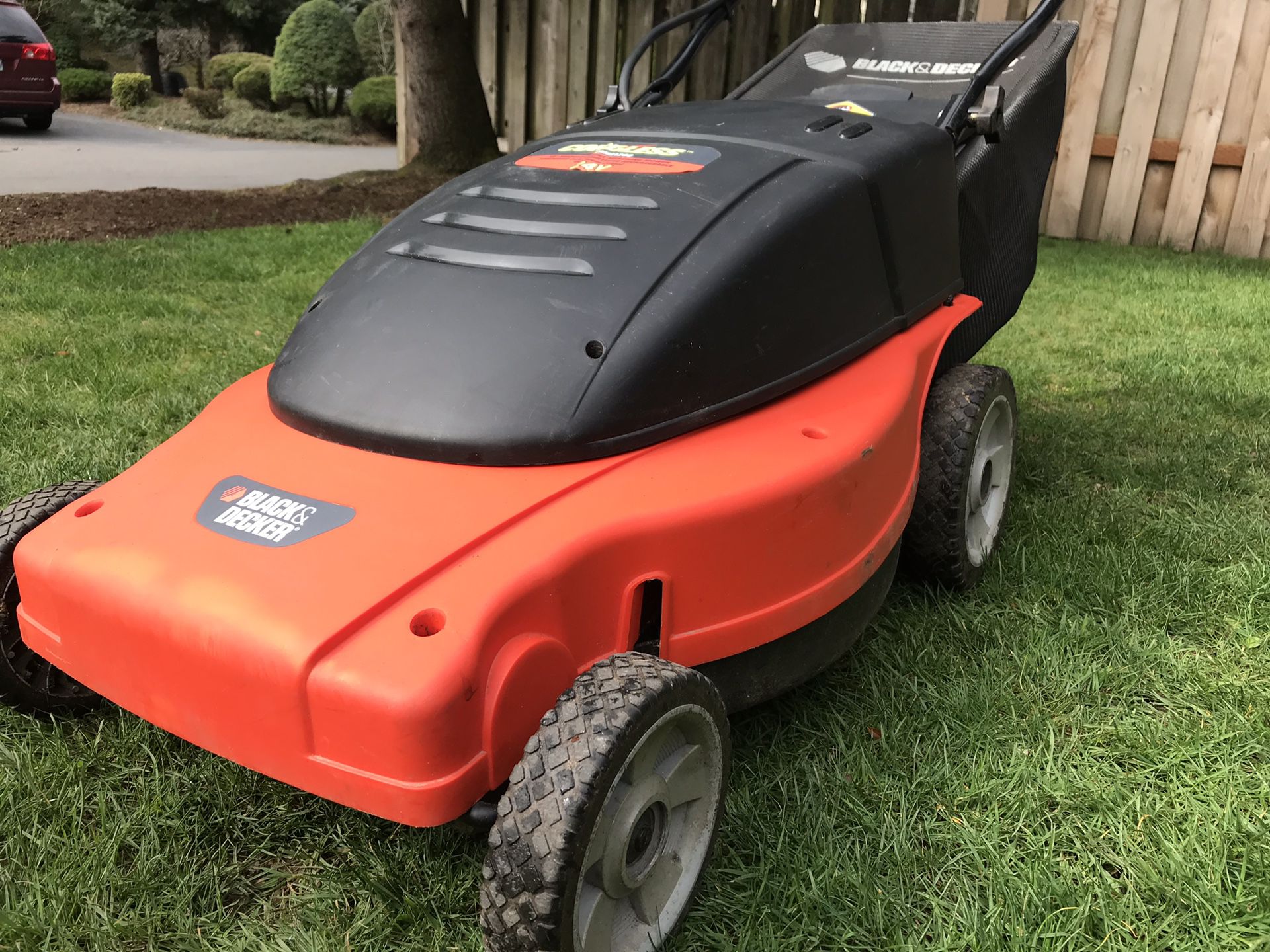 Black and Decker 24 Volt Cordless Electric Lawn Mower for Sale in