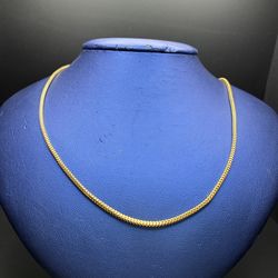 18kt snake chain