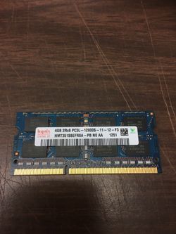 4Gb laptop memory