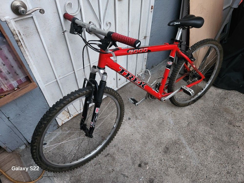 Red TREK MTN BIKE