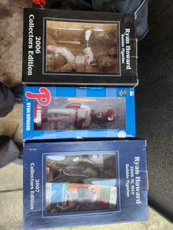 Ryan Howard Philadelphia Phillies Bobblehead Lot of 3