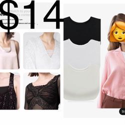 3 Pcs Cleavage Cover up for Low Neckline,Fake Collars for Women Modesty Panel Inserts for Low Cut Dresses Collar