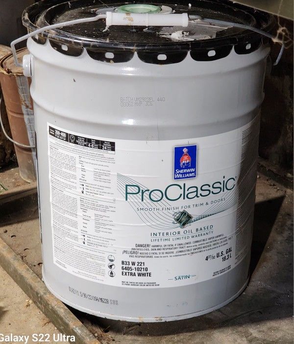 Sherwin-Williams ProClassic Oil-based Enamel - SW7005 (Pure White)