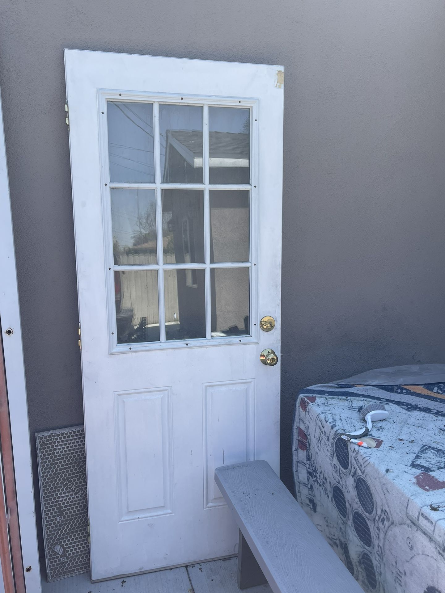 Used 32x80 Steel Entry Door with Window