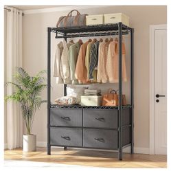 Heavy Duty Black Clothing Rack