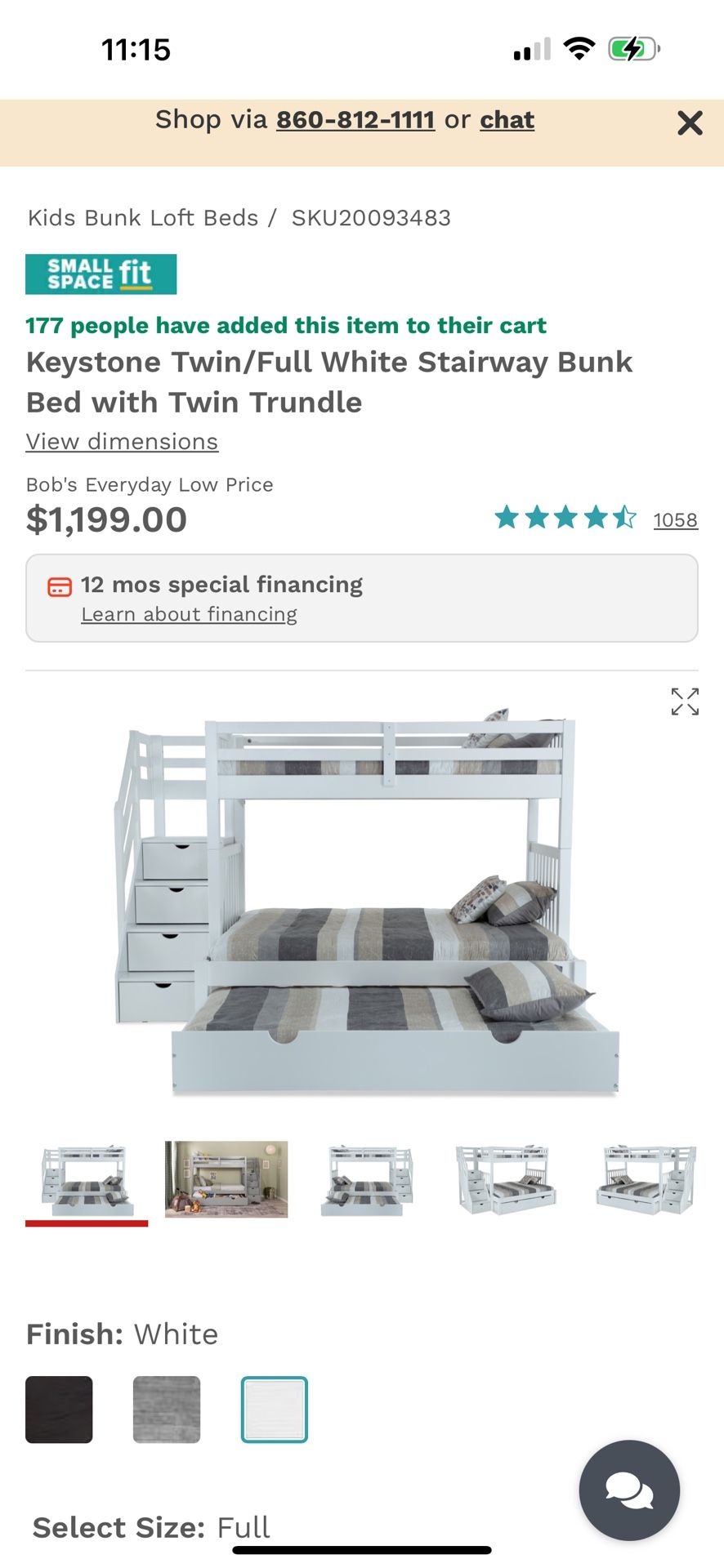 Gray Trundle Bed