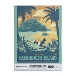 Pokémon Center Alola Exeggutor Island 500-Piece Interlocking Cardboard Puzzle