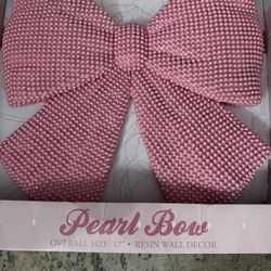 Pretty Pink Pearl Bow 17 Inches Big New