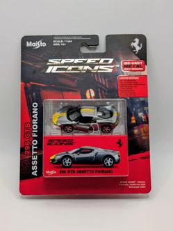 Maisto Speed Icons Ferrari 296 GTB Assetto Fiorano 1:64 Diecast Metal 2024 LE
