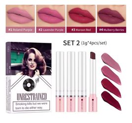 4 pcs/set Cigarette Lipstick Set