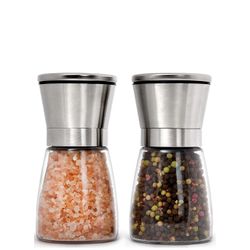 Premium Stainless Steel Salt and Pepper Grinder Set of 2 (X002NAN2P1)