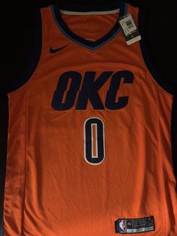 Brand New Westbrook OKC Thunder Orange Jersey (XL)