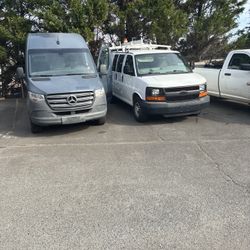 2015 Chevy Cargo Van/ 2020 Mercedes Hightop Van