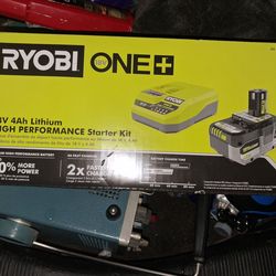 Ryobi 18 volt battery & charger