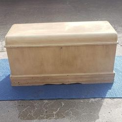 Vintage Sterling Depression Blonde Cedar Chest