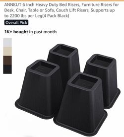 6 inch risers
