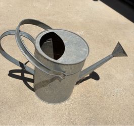 Galvanized watering can
