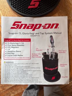 Snap-on 7L Gloria Keg and Tap System Instinct Handle SSX25P115 1 Faucet