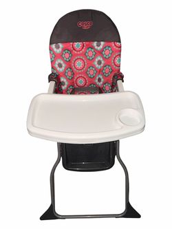 Cosco Kids Simple Fold High Chair, Pink