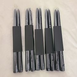 Lot Of 5 CB2 Black Taper Candle 2pcs Each Bougie
