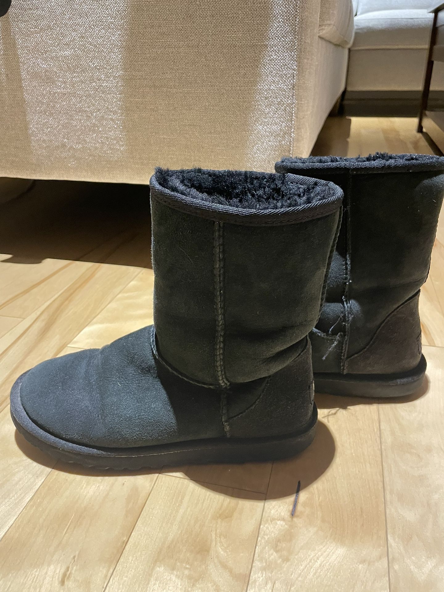 UGG Black Classic Boots - Size 8