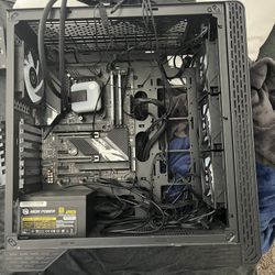 PC Parts Bundle – ASUS ROG Strix Motherboard, Corsair Case, AIO Cooler, RAM, SSD, PSU