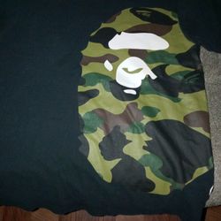 Camo Bathing Ape T Shirt (Ape Head) 