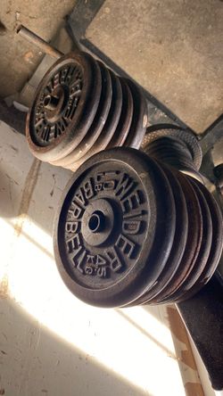 10. 15 pound plates. Take all $80