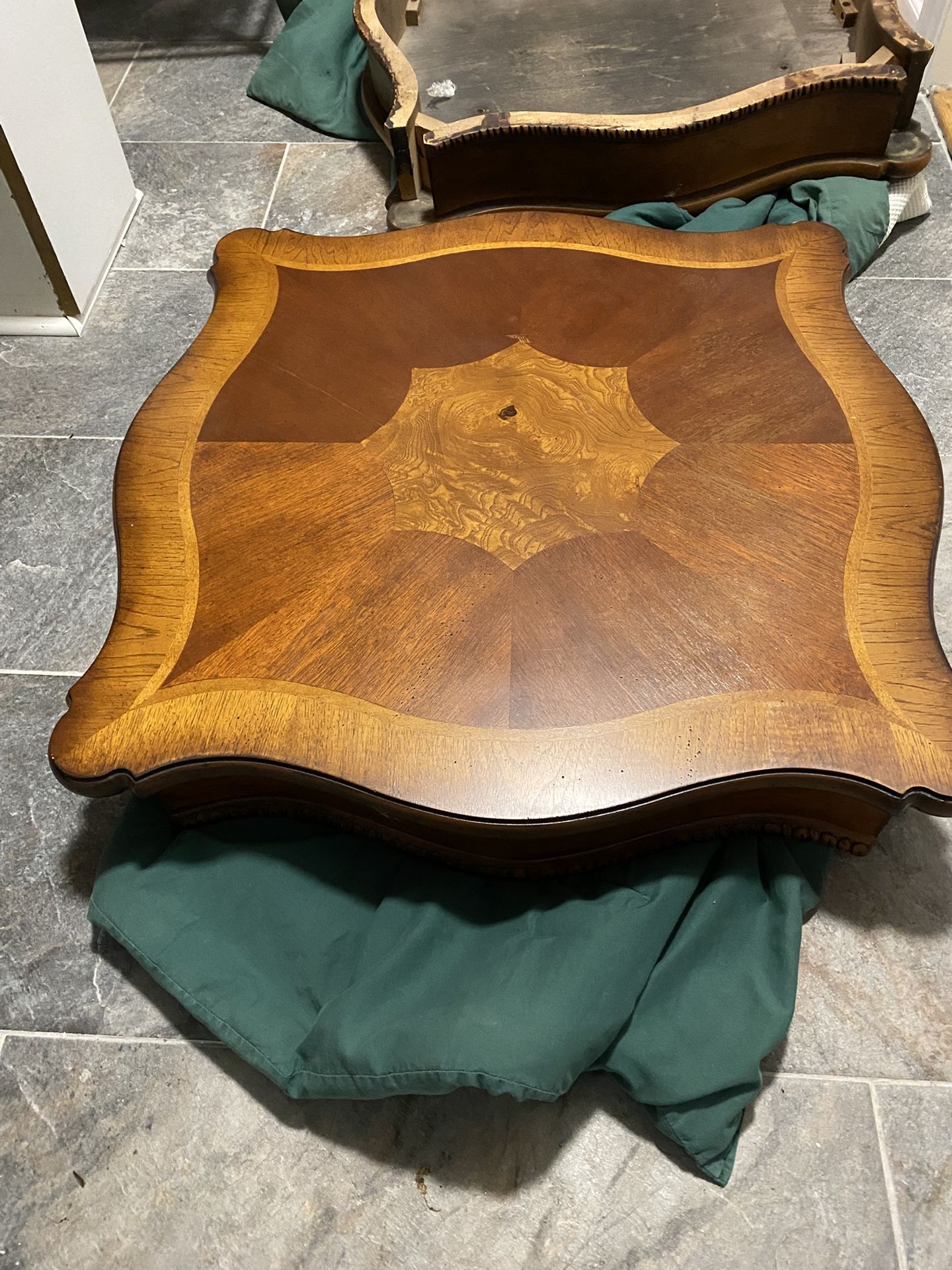 Pair Of Matching Solid Wood End Tables