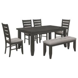 New Dining Set With Table 4 Chairs And Bench 