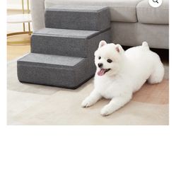 Foam Pet Steps for Small Dogs and Cats Portable Ramp Stairs for High Bed &Couch Non-Slip Balanced Indoor Step SupportPaw Safe Now