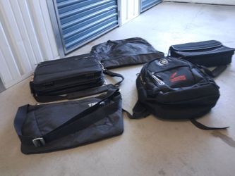 5 large Sturdy Black Bags (various)