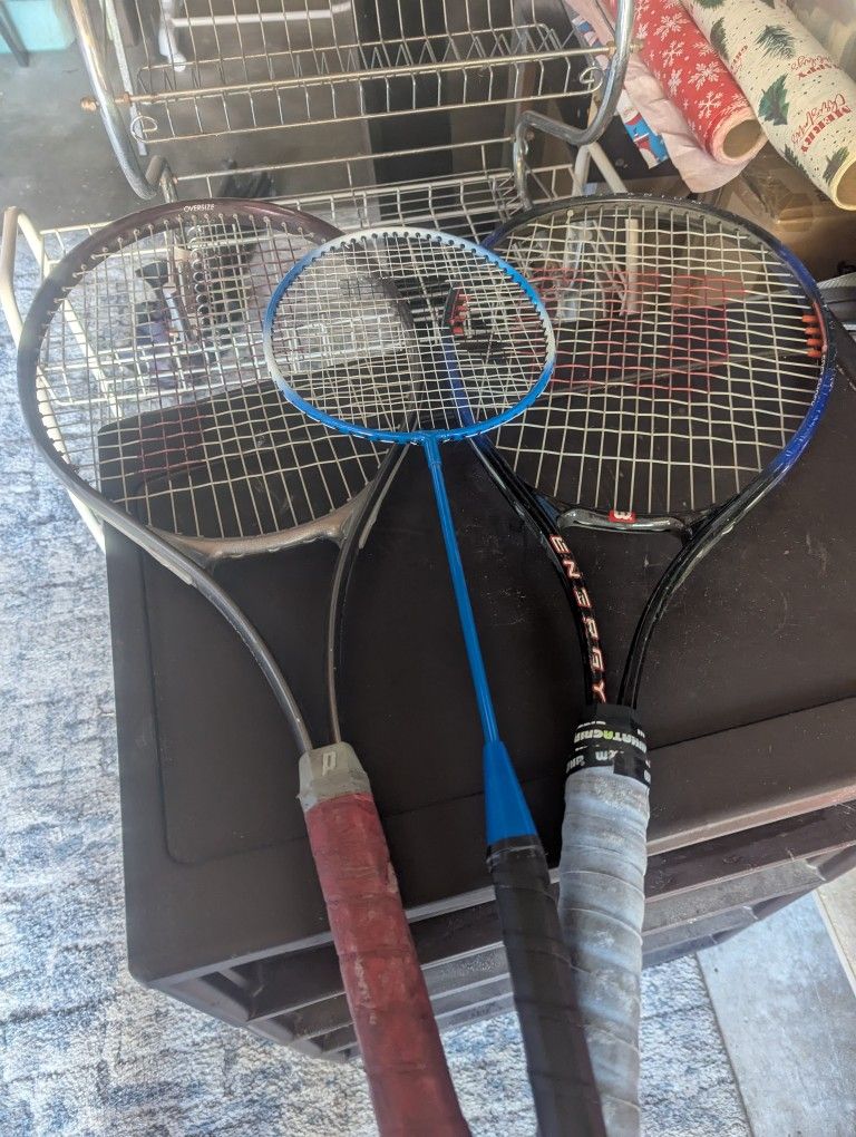 Tennis Racket And Badminton