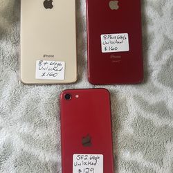 IPhone 8 Plus 2 Of Them & One IPhone SE2