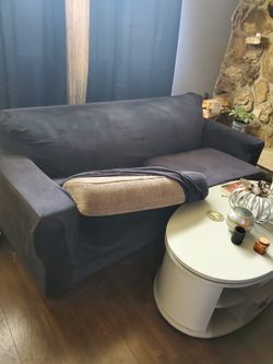 Grey Loveseat/Sofa