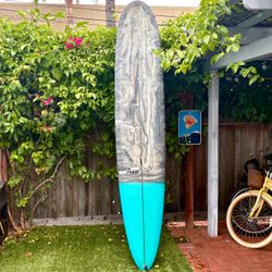 9’0 O’Hara Longboard Surfboard Log (not Bing Gordon and Smith Takayama G and S Tudor Single Fin Midlength)
