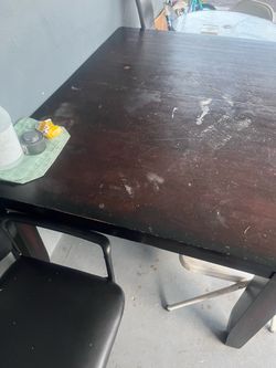 Good table just need some cleaning. Got me a new one.