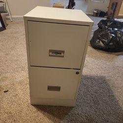 2 Drawer Metal File Cabinet