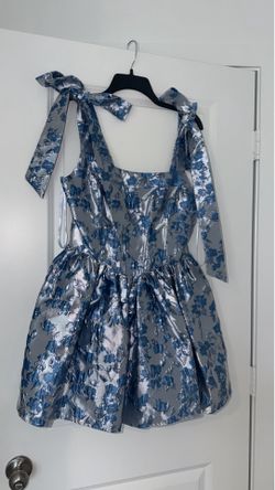 Blue & Silver Dress