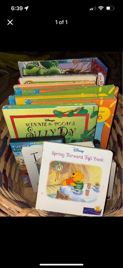 Basket Of Children’s Books And 4 DVDs 