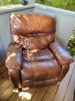 Brown Leather Recliner