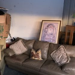 Couch $30 It Included The Pillows, Picture $10, Coffee Table $15. House Furniture, Living Room Furniture And Decoration, Sofa, Bedroom Furniture.