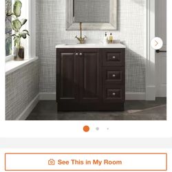 Northwood 37 in. Single Sink Dusk Bath Vanity with Silver Ash Cultured Marble Top (Assembled)