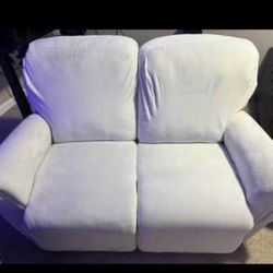 White Recliner Couch
