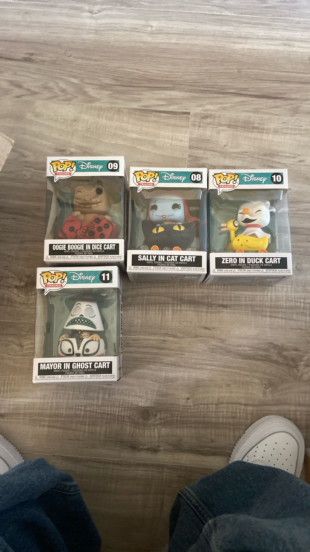 disney nightmare before christmas train funko pop set