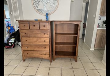 Solid Wood Nightstand – Matching Bookshelf Available